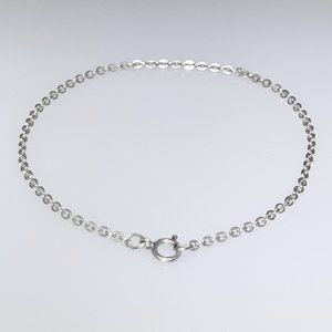 Sterling Silver bracelet, nice flat rolo style links, new, no tags, 7" long